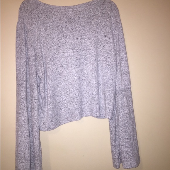 🍁🛍🌫Rue21 Gray Soft Knit Fleece Sweater🌫 - Picture 3 of 3